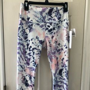 Tie dye Capri length active wear